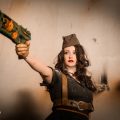 Pinup dieselpunk steampunk kostuum cosplay fotoshoot fotografie foto’s professioneel Brabant Utrecht vervallen urbex portretten Ruwmantisch